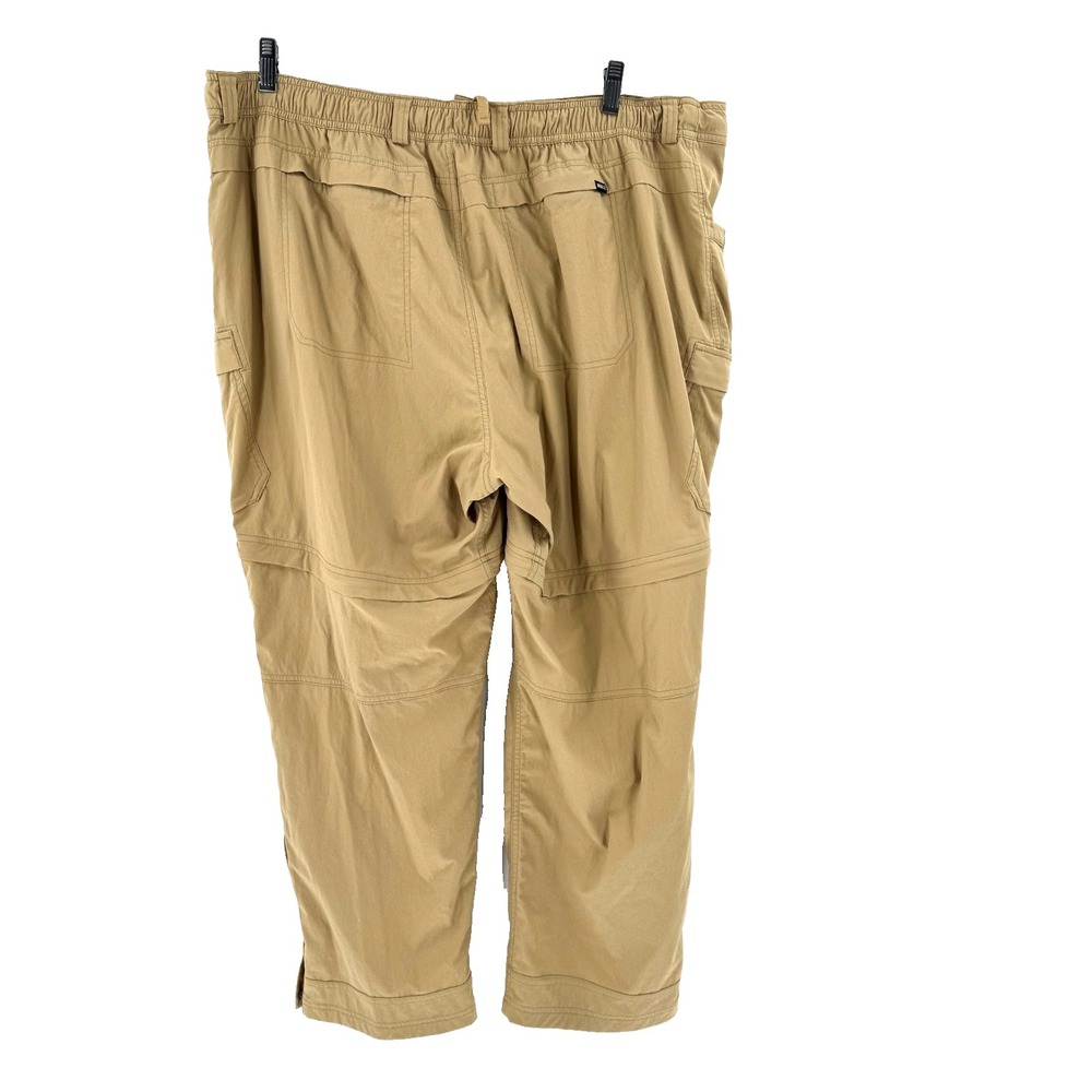 REI-Coop Sahara Convertible Cargo Pants Women's 24W Tan Outdoor Hiking Ankle Zip - Picture 2 of 12